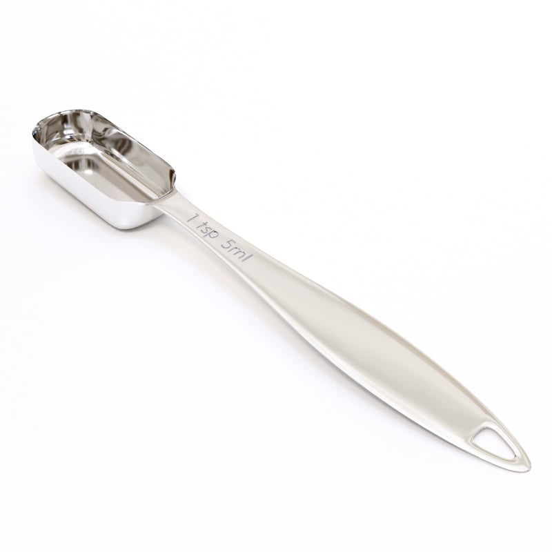 BERYLER 1PCS 1Teaspoon 13tbsp 5ml Single Measuring Spoon Individual Stainless Steel Long Handle Measure Tablespoon Only