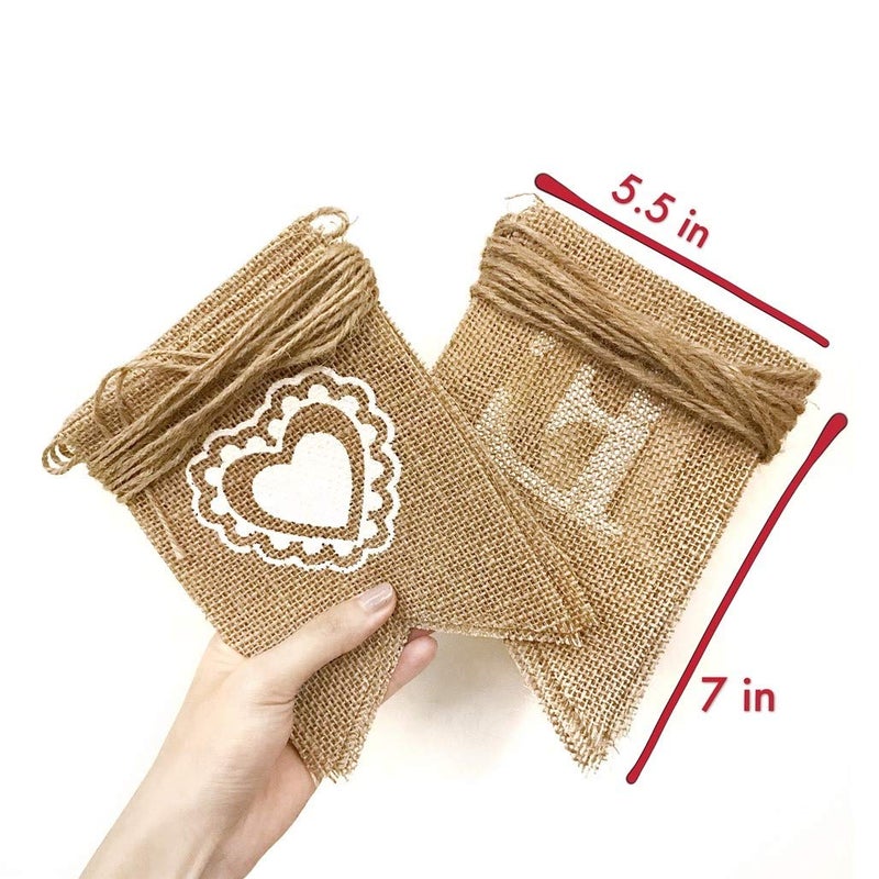 Dadam Welcome Baby Burlap Banner Flags Vintage Baby Shower Banner Rustic Baby Shower Decorations Banners and Signs - Image 4