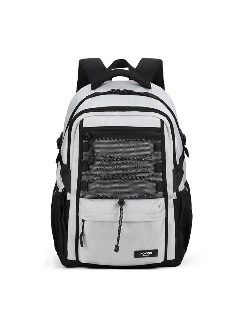 AOKING Laptop Backpack,Business Travel Anti Theft Slim Durable Laptops Backpack ,Water Resistant College School Computer Bag for Women & Men Fits 15 Inch Laptop and Notebook--Grey - Image 1