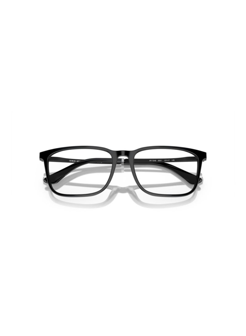 GIORGIO ARMANI Giorgio Armani Man Rectangular  Eyeglasses- Ar 7249 - Lense Size:57Mm - Black - Image 5