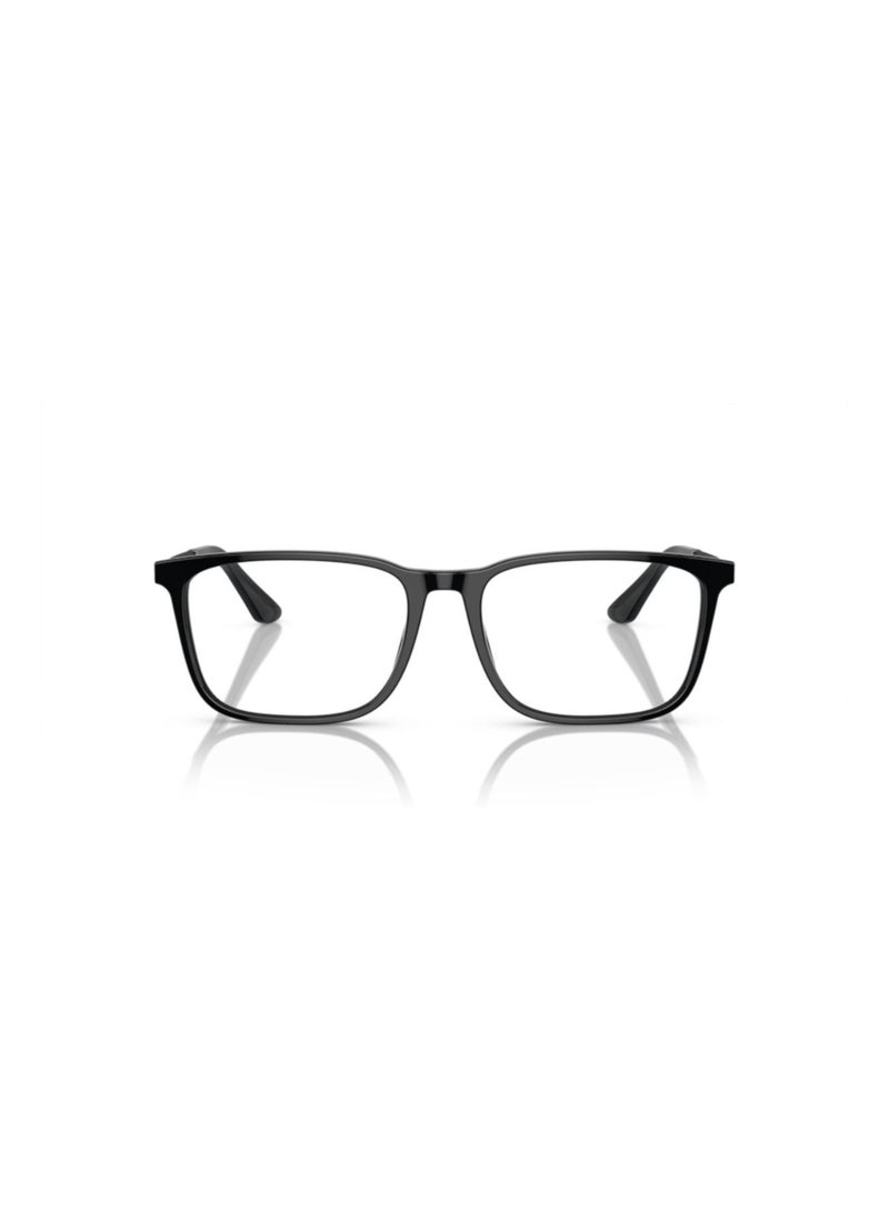 GIORGIO ARMANI Giorgio Armani Man Rectangular  Eyeglasses- Ar 7249 - Lense Size:57Mm - Black - Image 4