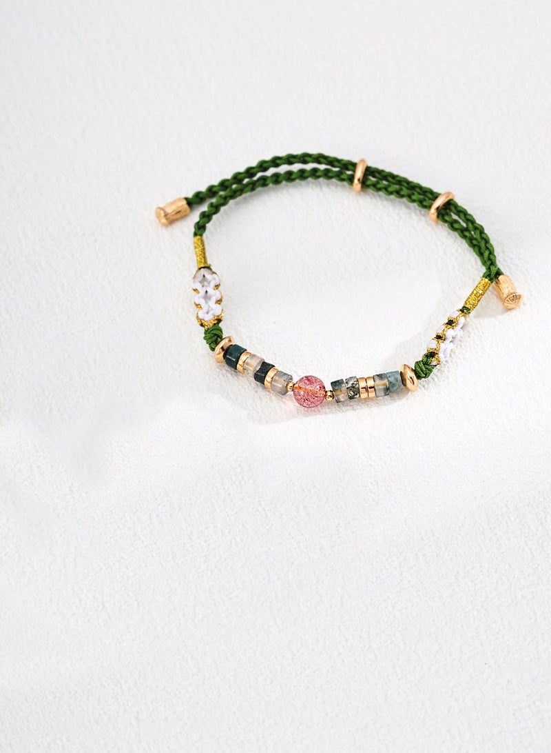 Burch Vintage Berry Crystal Natural Charm Bracelet - Image 1