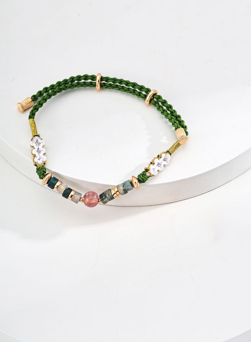 Burch Vintage Berry Crystal Natural Charm Bracelet - Image 2