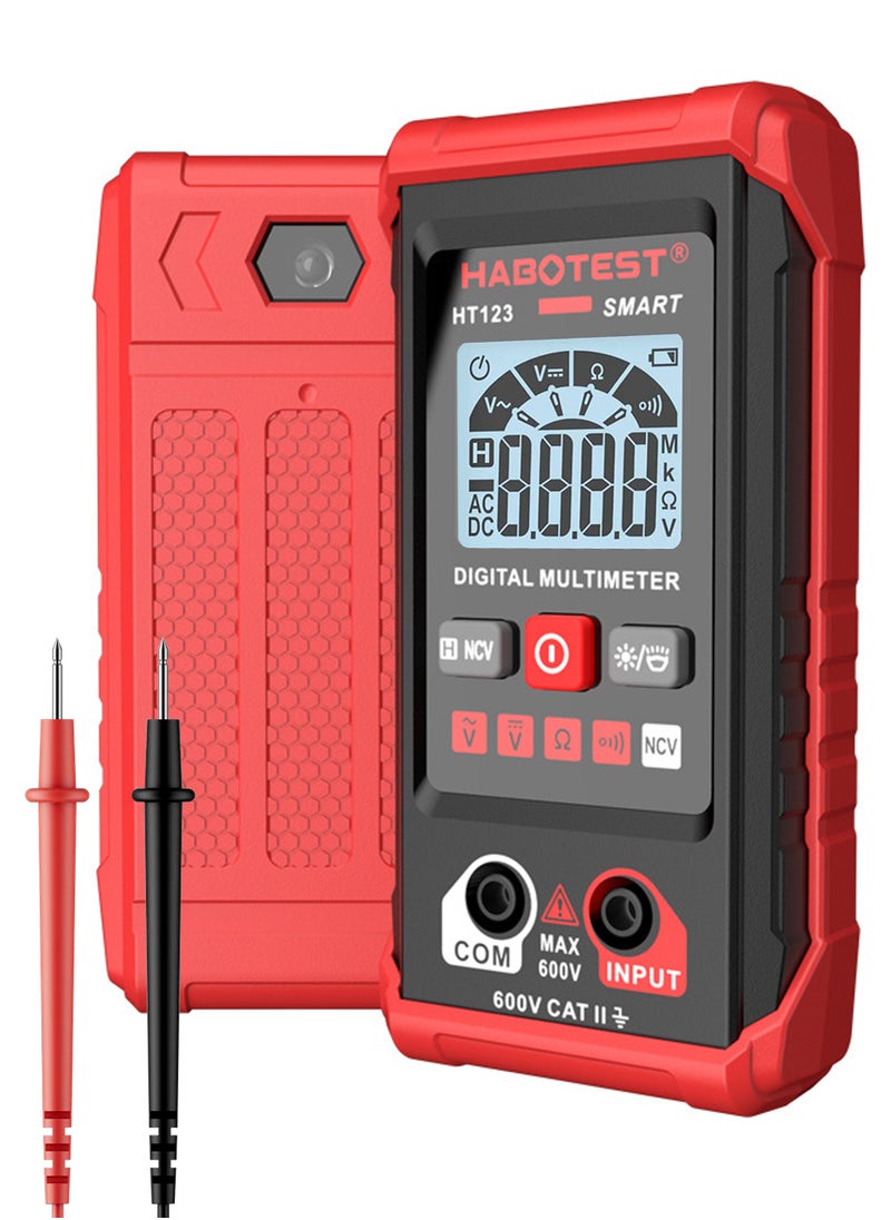 HABOTEST - Digital Multimeter, Smart Auto-Ranging Voltmeter, Resistance Continuity Measurement, AC/DC Voltage, LCD Display, LED Flashlight, Voltage Tester with Non-Contact Voltage Function - Image 1