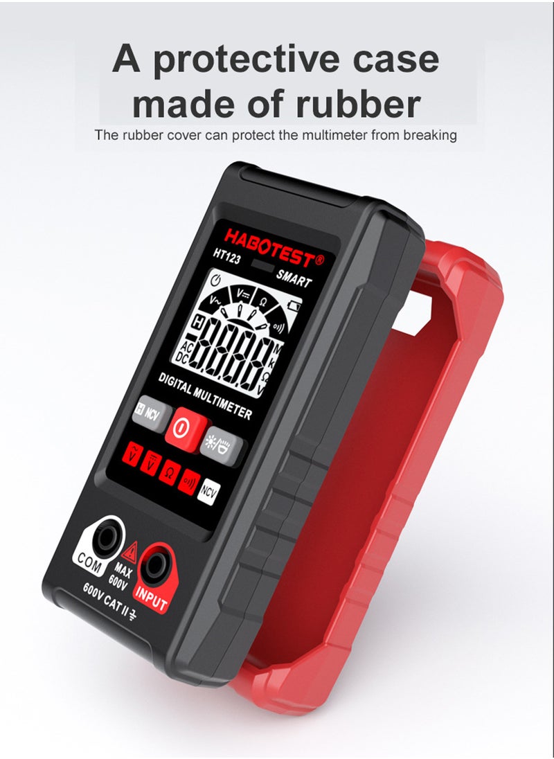 HABOTEST - Digital Multimeter, Smart Auto-Ranging Voltmeter, Resistance Continuity Measurement, AC/DC Voltage, LCD Display, LED Flashlight, Voltage Tester with Non-Contact Voltage Function - Image 1