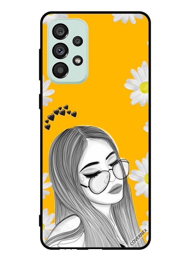 Covernex Protective Case Cover For Samsung Galaxy A53 5G Love Imaginations Of Glasses Girl - Image 1