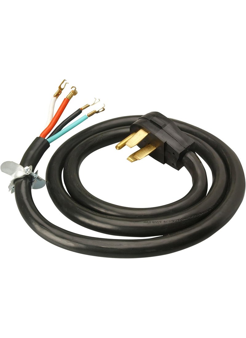 Woods Woods 0762 62 82 SRDT 50Amp Range and Dryer Appliance Cord Black 6Feet  - Image 2