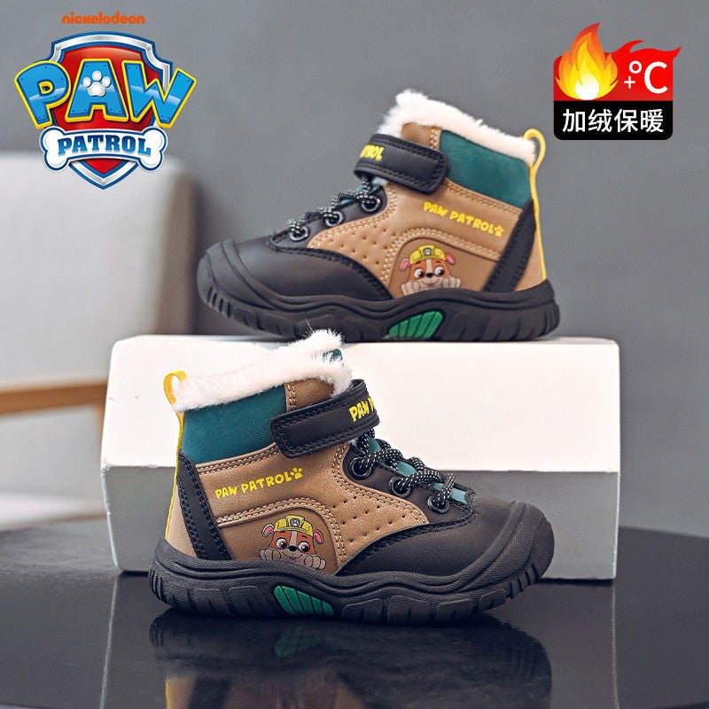 Wang Wang Team Children'S Snow Boots Girls' Thickened Fleece-Lined Warm Shoes Boys Cotton Shoes Casual All-Match Non-Slip Sneaker - Image 4
