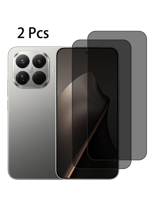2 Pcs Xiaomi 15T Pro 5G Privacy Screen Protector, 9H Tempered Glass Screen Protector for Xiaomi 15T Pro 5G, Full Coverage Bubble-Free Tempered Film, Anti-Scratch Film (Anti-Spy Tempered Glass) - Image 1