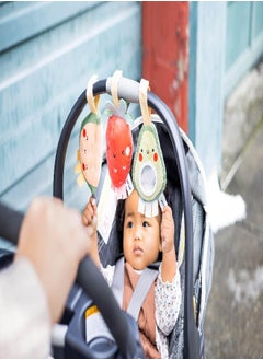 pearhead Pearhead Fruit Stroller Toys, Plush Baby Travel Car Seat Toy Set, Baby Hanging Toys, Gender-Neutral Baby Travel Accessories, Set of 3  - Image 2