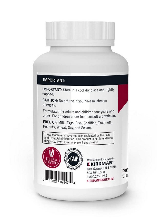 Kirkman - Mushroom Energy & Endurance - 120 Capsules - Promotes Sustained Cellular Energy Production - Hypoallergenic - Hypoallergenic - Image 3