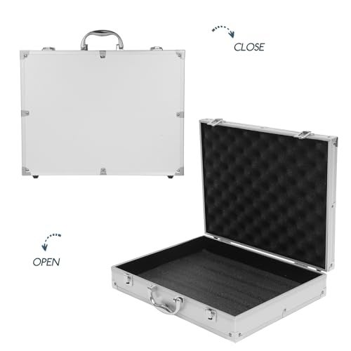 ERINGOGO Aluminum Briefcase - 11 Inch Hard Laptop Briefcases with Lock, Multifunctional Attache Case - Image 2