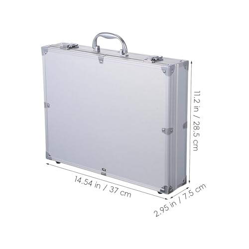 ERINGOGO Aluminum Briefcase - 11 Inch Hard Laptop Briefcases with Lock, Multifunctional Attache Case - Image 3