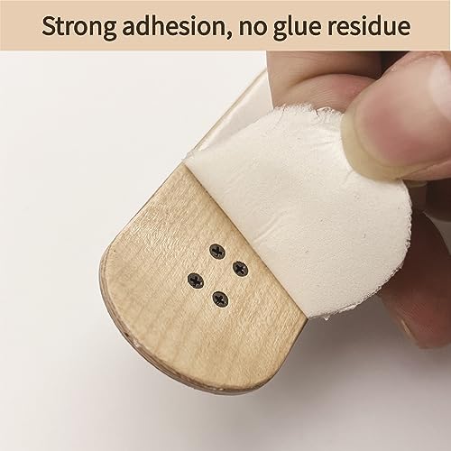 RACOFSB Fingerboard Foam Grip Tape, Finger Skateboard Griptape 40mmX110mm (8pcs Black 4pcs White) - Image 3