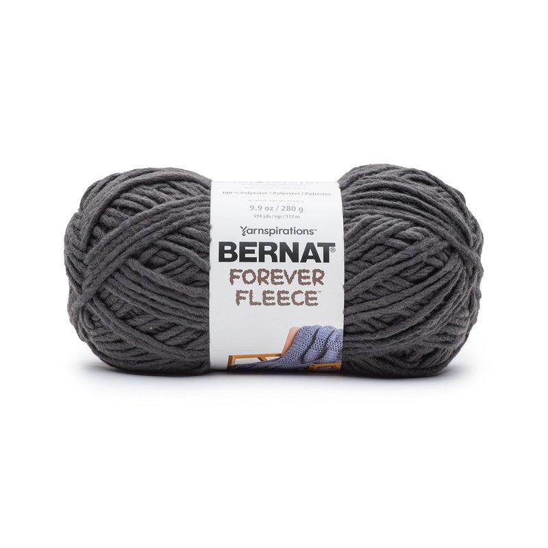 Bernat Forever Fleece YarnCoal