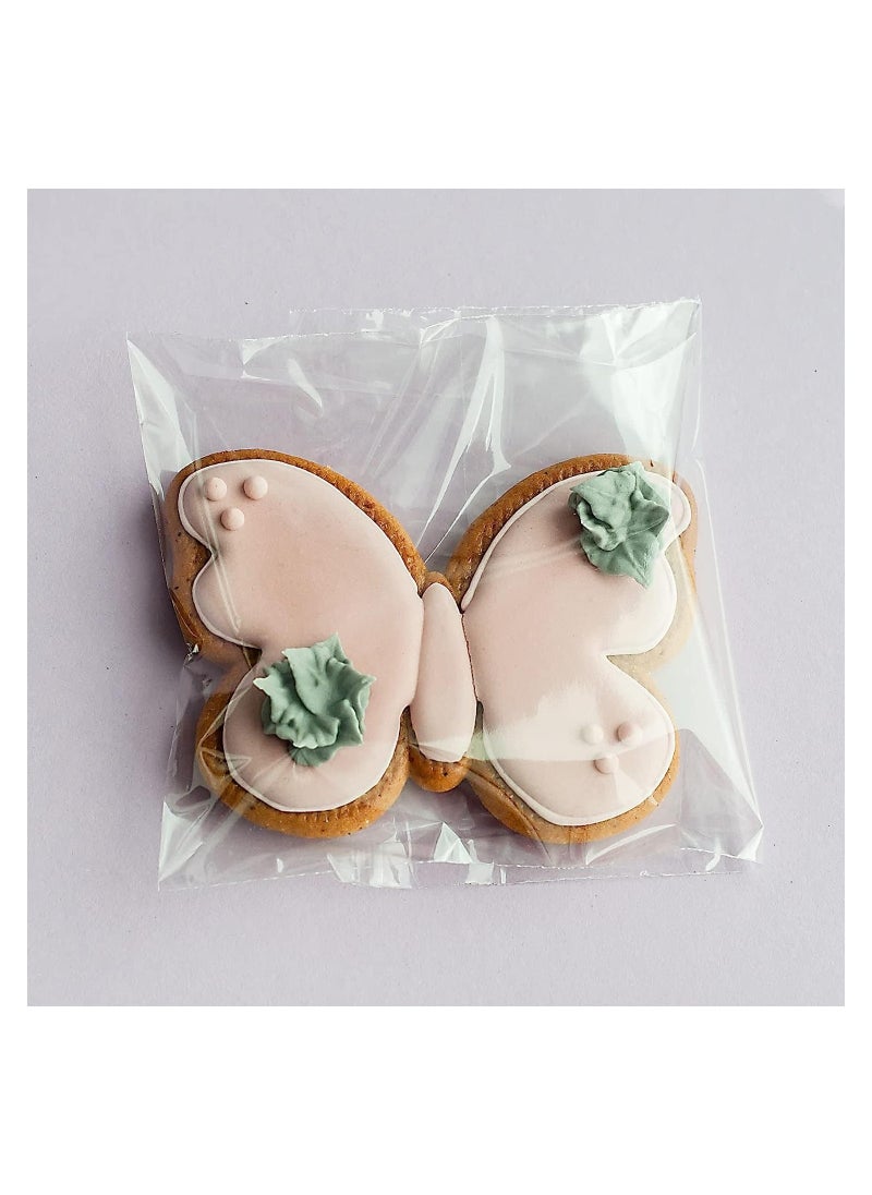 Party with Emma Clear Self-Sealing Cellophane Bags 4x6 Inches 200 Pcs Cookie Bags Resealable Cellophane Bag for Packaging Cookies Gifts,Favors Products Candy  - Image 5