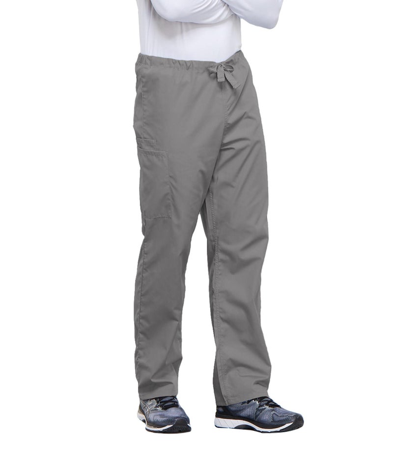 Cherokee Big Originals Unisex Drawstring Cargo Scrubs Pant, Grey, Large Tall - Image 5