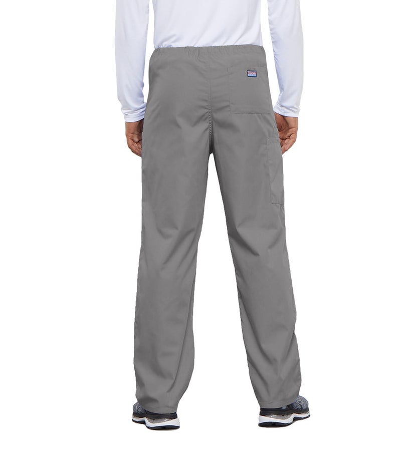 Cherokee Big Originals Unisex Drawstring Cargo Scrubs Pant, Grey, Large Tall - Image 4