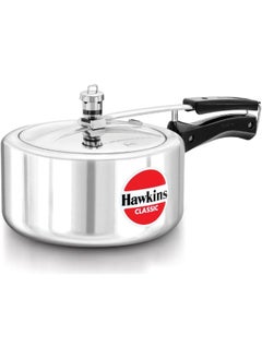 Hawkins 3.5 Liters Classic Aluminium Pressure Cooker,With Inner Lid,Silver  - Image 1