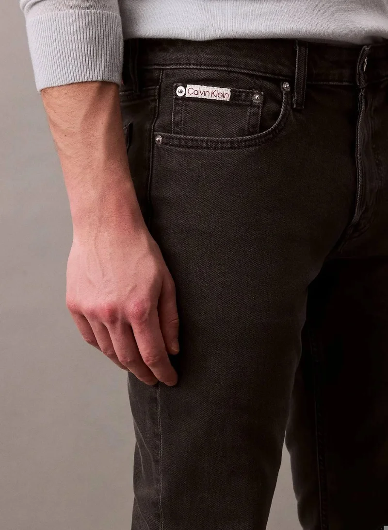 Calvin Klein Jeans CK ESSENTIAL BLACK Slim Jeans for Men | Best Price UAE