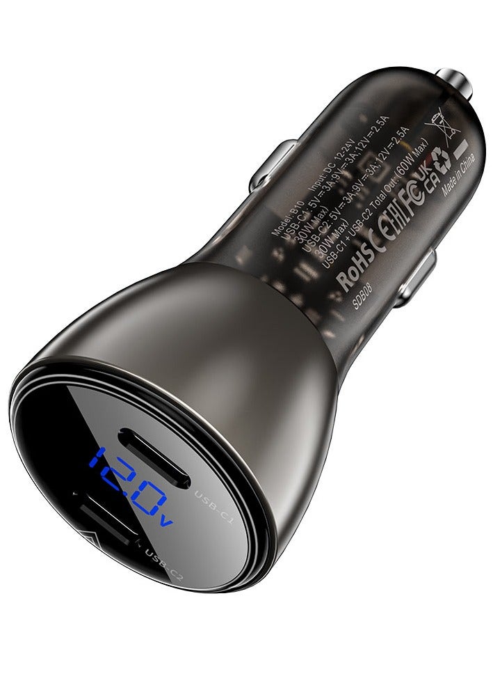 ACEFAST  Fast Charge Car Charger B10 60W (2xUSB-C) - Image 2