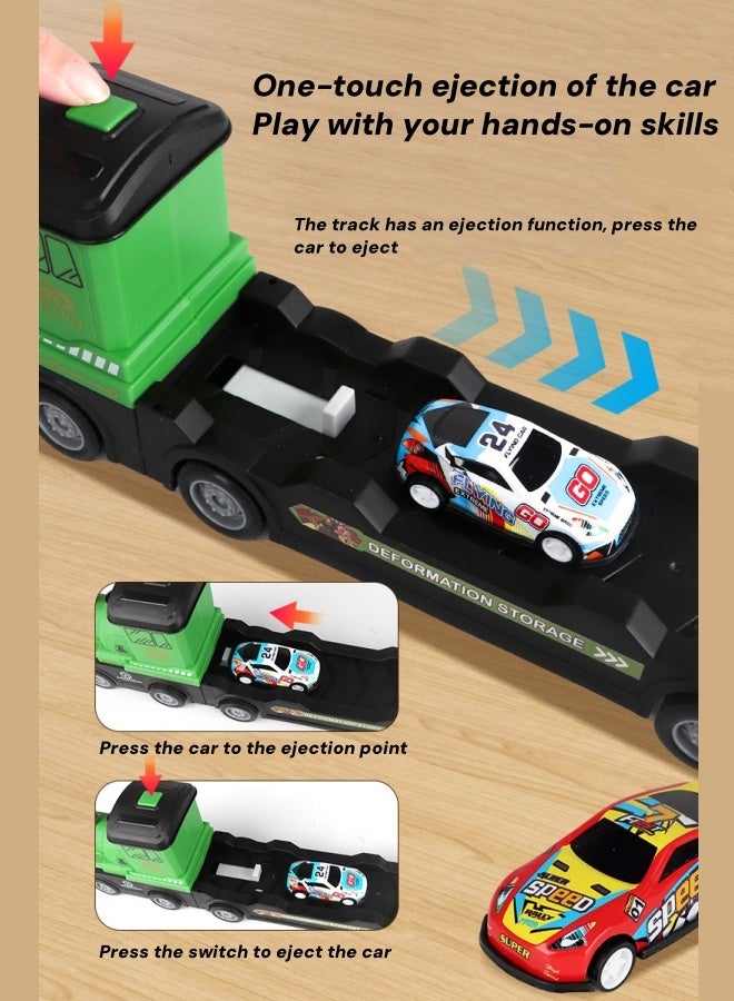 Track Train Set,Train Toy Set For Kids,Train Toys With Train Tracks Accessories For Toddlers 3+,Educational Toy For Boys  Girls,Birthday Party Gift,Toys Gifts For 3+ Year Old(Green) - Image 5