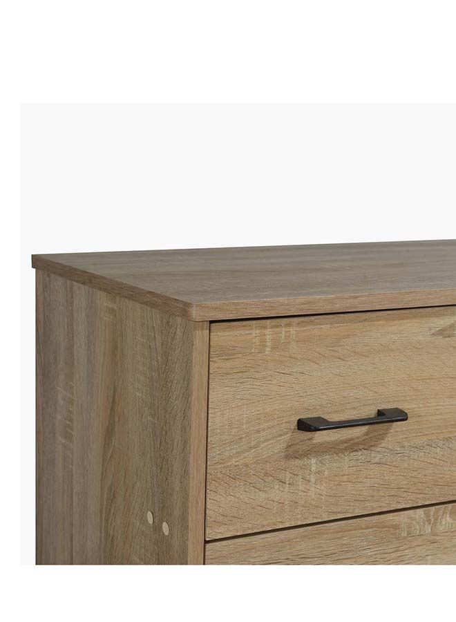 Home Box طاولة تزيين 3 أدراج من أويسيس | طاولة الزينة | طاولة الغرور | طاولة مكياج بدون مرآة بني 40x73.7x80 سم  - Image 5