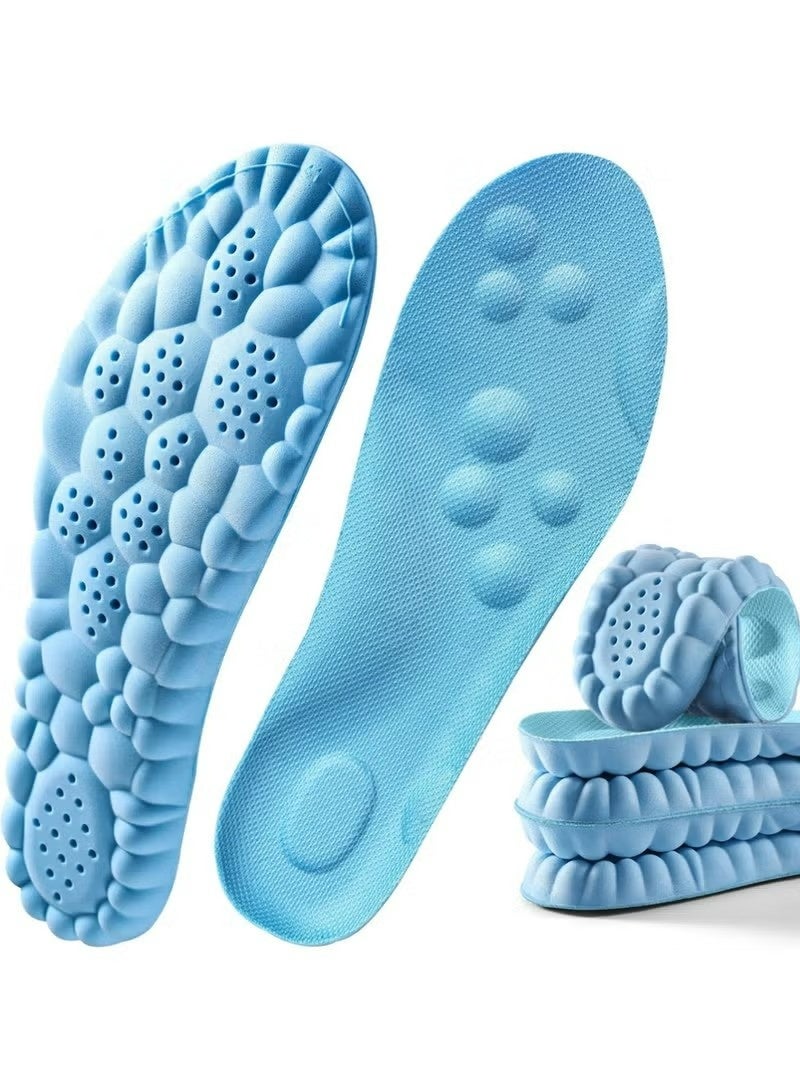 YOUGE 1Pair Breathable Shock Sport Insole 38-44, Cut-To-Fit Shoe Cushion, sweat-absorbent ,Comfortable Insoles Relieve Foot Pain& Pressure Pain Cushion for Women & Men, Suitable for Athletic Casual & Work - Image 1