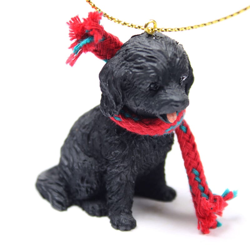 Cockapoo Tiny Miniature One Christmas Ornament Black - Delightful!
