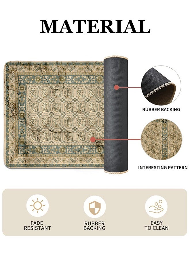Generic 2 PCS Kitchen Floor Mats Rugs Set, Cushion Floor Carpet, Waterproof, Oil Resistant and Anti-Fatigue PU Standing Mat for Kitchen, Floor, Office, Sink, Laundry 45*75CM+45*120CM  - Image 4