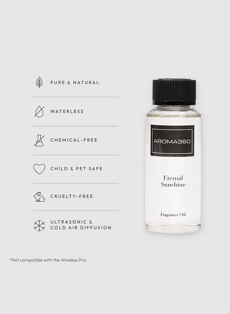 AROMA360 Eternal Sunshine Fragrance Oil Blend - Hotel Inspired for Luxury Essential Oil Diffusers - Aromatherapy Scent Diffuser Oil - Satsuma, Golden Bamboo, and Cedar