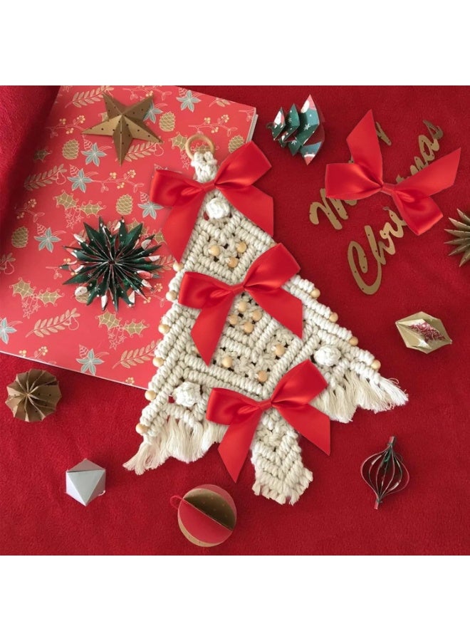 سونسر 10 قطع من أقواس التفاف ذاتية اللصق، شريط من الساتان الناعم غير الباهت لعروس حفل زفاف عيد ميلاد حفلة زينة حفلات الزفاف (أحمر)  - أحمر أزرق أزرق وردي - Image 3