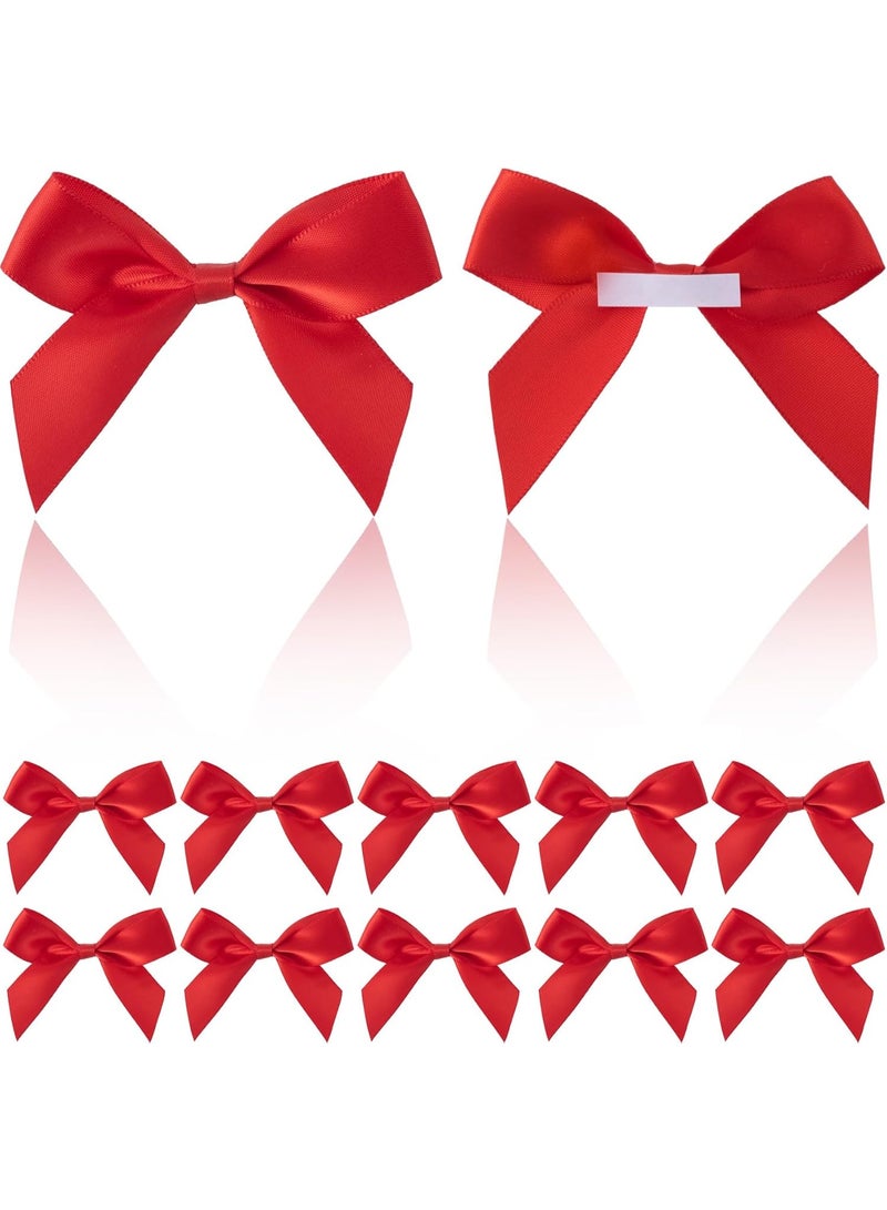 سونسر 10 قطع من أقواس التفاف ذاتية اللصق، شريط من الساتان الناعم غير الباهت لعروس حفل زفاف عيد ميلاد حفلة زينة حفلات الزفاف (أحمر)  - أحمر أزرق أزرق وردي - Image 1