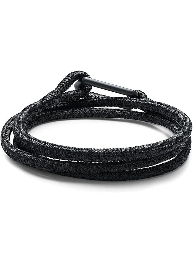 ام في ام تي سوار رجالي متعدد الاستخدامات من الفولاذ المقاوم للصدأ باللون الأسود - Image 2