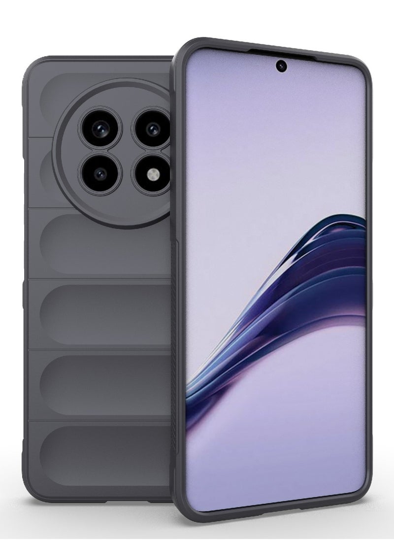Generic Phone case cover Magic Shield TPU + Silicone Shockproof Phone Case For Realme 13 Pro / Realme 13 Pro Plus (Dark Grey)  - Image 1