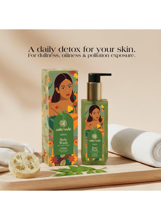 Ashpveda Detox Body Wash | Enriched with Neem, Turmeric & Nutgrass | Purifies, Detoxifies & Refreshes Skin | Ayurvedic Body Care 100ml - Image 4