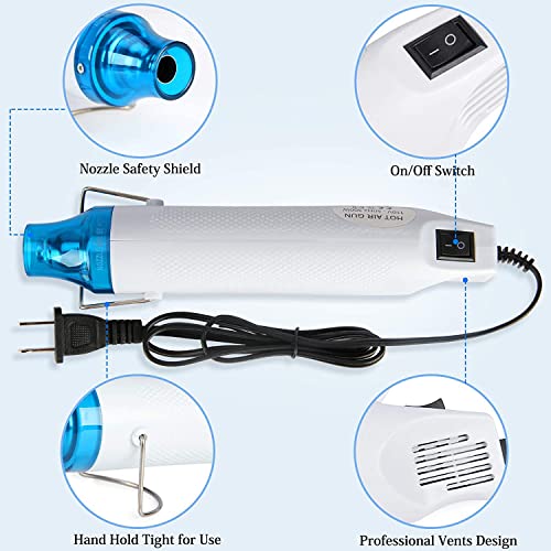 Urban Box 300W Mini Heat Gun for Crafts - Dual-Temperature Epoxy Resin Bubble Buster, Embossing Tool, Shrink Wrap, Drying Crafts, and Tumbler Painting - Image 2