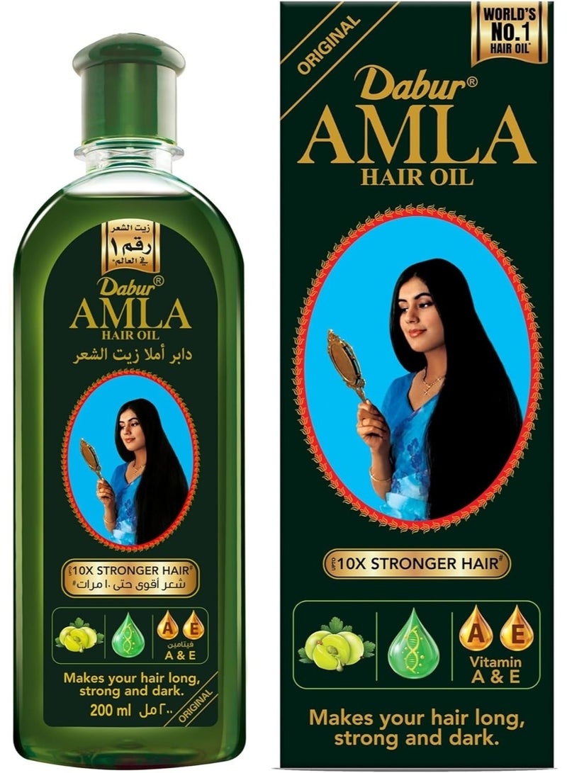 دابر زيت دابر أملا للشعر ٢٠٠ مل | عناية طبيعية | غني بالأملا والزيوت الطبيعية وفيتامين سي | لشعر طويل وقوي وداكن - Image 1