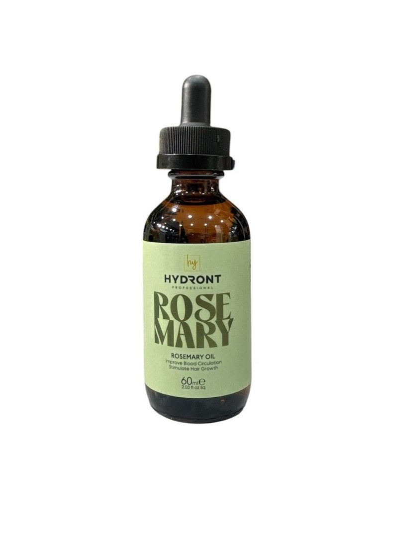 HY HYDRONT ROSE MARY OIL INPROVE BLOOD CIRCULATION STIMULATE HAIR GROWTH 60ML  - Image 1