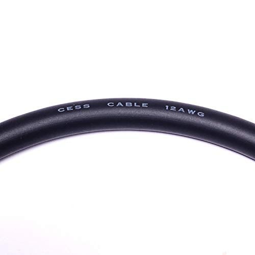 CNCESS CESS-163-2f Heavy Duty Low Noise 12AWG Premium RCA Audio Patch Cable (2 Feet) - Image 3