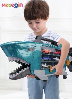MEBEGIN Toddler Toys Cars Pull Back Toys Carstoy Whale Storage Cart Alloy Pull Back Car Racing VehiclesMini Car Toys For Kids  Includes 8 pull back Toy Cars & 6  sea animals  - Image 3