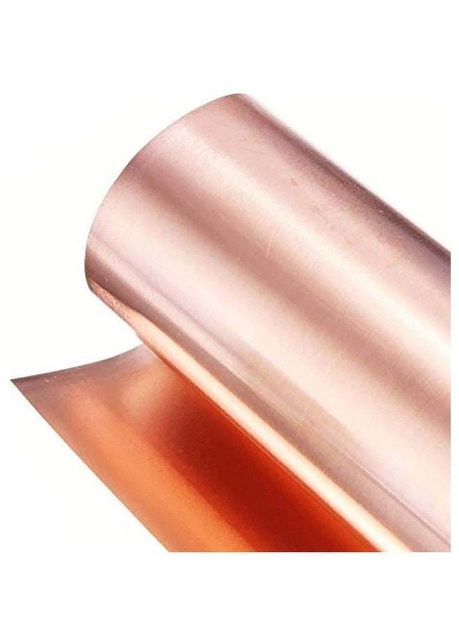 ART IFACT 99.9% Pure Copper Foil/Sheet 1000mm long X 100mm wide (0.1 mm thick) for Art Crafts, Embossing, Vastu, Designing Embossing - Aviation Quality Copper (1 Meter, 0.1mm Thick X 4 Inch wide) - Image 1