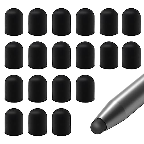 YOLUFER 20 Pieces Replacement Tips Touch Screen Pens Tips Silicone Rubber for Touch Pen (Outer Diameter 6mm, Inner Diameter 4mm) - Image 1