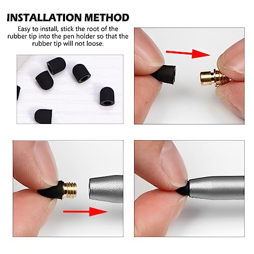 YOLUFER 20 Pieces Replacement Tips Touch Screen Pens Tips Silicone Rubber for Touch Pen (Outer Diameter 6mm, Inner Diameter 4mm) - Image 5