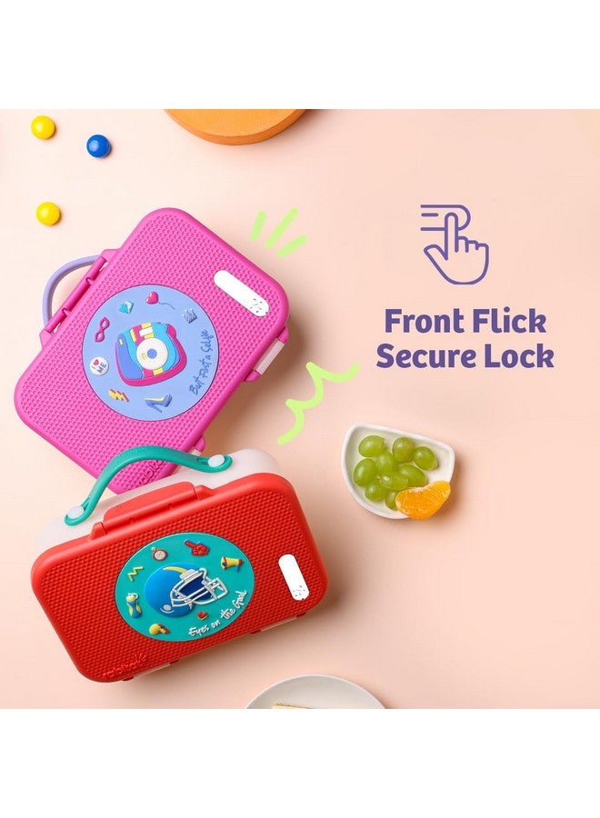 Rabitat Munchbee Tritan Lunch Box Chatter Box - 2 Years Brand Warranty | Lunch Box For Kids | Tiffin Box For Kids | Lunch Box For School  - Image 4
