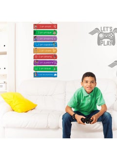 Chunful Set Of 9 Boys Room Bedroom Decor Boys Inspirational Wall Decor Wood Hanging Plaque Motivational Boy Bedroom Wall Sign For Kids Teenage Toddler Boy (Black Boy)  - Image 5