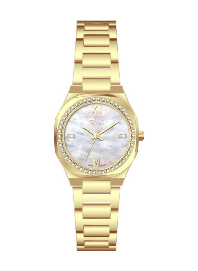 MARTINI Elegant Martini Women's Watch Stylish Silver Dial Stainless Steel Band Water Resistant Perfect for Casual and Formal Wear - Image 1