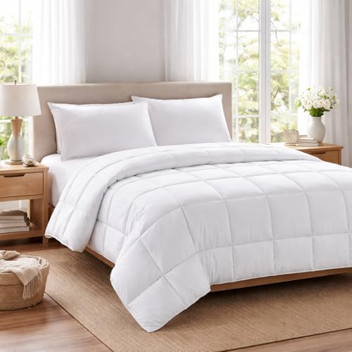 Bhoomi Impex Down Blanket, Extra Lightweight Summer Comforter for Double Bed | 100 GSM Ac Comforter | Dohar | Soft Microfiber Fabric (Chocolate) - Image 1