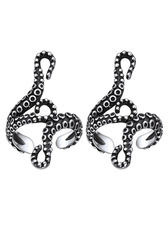 ChicSilver 925 Sterling Silver Ear Cuff Earrings For Women Octopus Tentacle Ear Cuff Earrings Helix Cartilage Ear Cuffs For Women Non Piercing - Image 1