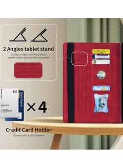 General Case Compatible with Galaxy Tab S10 Ultra 14.6 inch (SM-X920/X926) 2024, Tab S10 Ultra Wallet Case, Smart Folio Slim Stand Book Cover with Stylus Holder  - Image 3